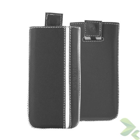 Valenta Pocket Stripe - Skórzane etui wsuwka (czarny) Valenta Pocket Stripe - Skórzane etui wsuwka (czarny)