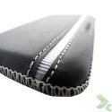 Valenta Pocket Stripe - Skórzane etui wsuwka (czarny)