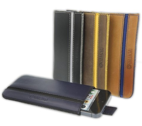 Valenta Pocket Stripe Vintage - Skórzane etui wsuwka (brązowy) Valenta Pocket Stripe Vintage - Skórzane etui wsuwka (brązowy)