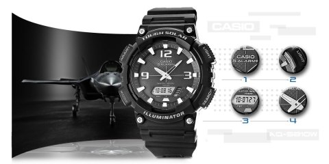 CASIO Zegarek Męski CASIO SOLAR AQ-S810W-1AVEF + BOX CASIO Zegarek Męski CASIO SOLAR AQ-S810W-1AVEF + BOX