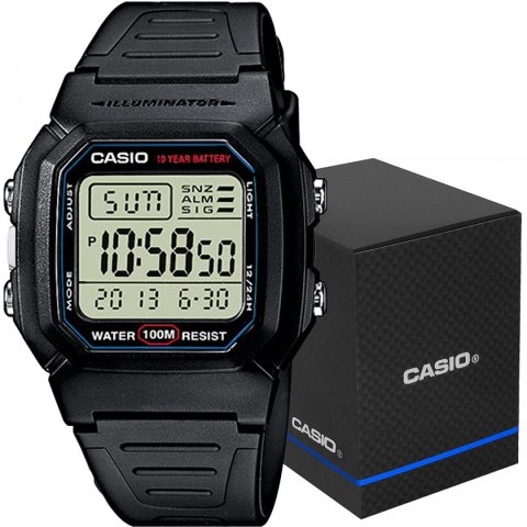CASIO Zegarek Męski CASIO W-800H-1AVES + BOX CASIO Zegarek Męski CASIO W-800H-1AVES + BOX