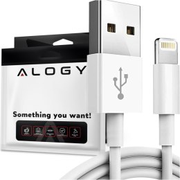 Alogy Kabel 100cm Alogy USB do Lightning przewód do ładowania apple iPhone biały