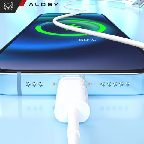 Alogy Kabel 100cm Alogy USB do Lightning przewód do ładowania apple iPhone biały Alogy Kabel 100cm Alogy USB do Lightning przewód do ładowania apple iPhone biały