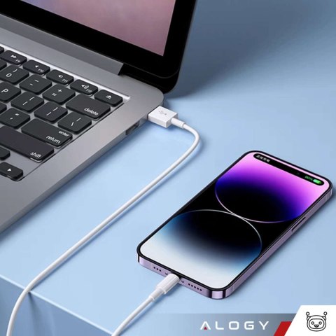 Alogy Kabel 100cm Alogy USB do Lightning przewód do ładowania apple iPhone biały Alogy Kabel 100cm Alogy USB do Lightning przewód do ładowania apple iPhone biały
