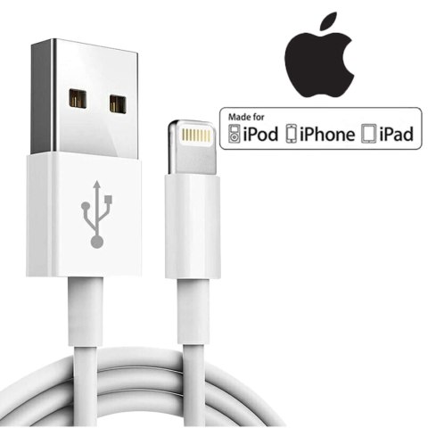 Apple Oryginalny kabel Apple MD818ZM/A Lightning do USB 1 metr Cable biały Apple Oryginalny kabel Apple MD818ZM/A Lightning do USB 1 metr Cable biały