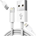 Apple Oryginalny kabel Apple MD818ZM/A Lightning do USB 1 metr Cable biały