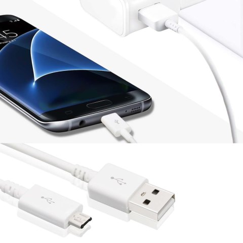 Samsung Kabel Samsung Oryginalny Micro USB 2.0 ECB-DU4AWE przewód 1m Biały Samsung Kabel Samsung Oryginalny Micro USB 2.0 ECB-DU4AWE przewód 1m Biały