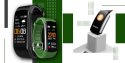 Giewont Smartband Giewont Fit&GO Duo GW200-5 - Black + Pasek Go Green