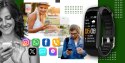 Giewont Smartband Giewont Fit&GO Duo GW200-5 - Black + Pasek Go Green