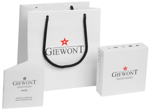 Giewont Smartband Giewont Fit&GO Duo GW200-7 - Black + Pasek Sky Blue Giewont Smartband Giewont Fit&GO Duo GW200-7 - Black + Pasek Sky Blue