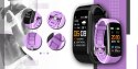 Giewont Smartband Giewont Fit&GO Duo GW200-8 - Black + Pasek Touch of Lavender