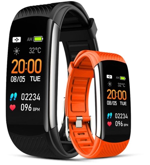 Giewont Smartband Giewont Fit&GO Duo GW200-9 - Black + Pasek Orange Power Giewont Smartband Giewont Fit&GO Duo GW200-9 - Black + Pasek Orange Power