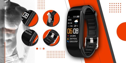 Giewont Smartband Giewont Fit&GO Duo GW200-9 - Black + Pasek Orange Power Giewont Smartband Giewont Fit&GO Duo GW200-9 - Black + Pasek Orange Power