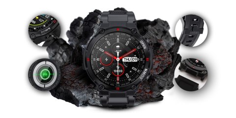 Giewont Smartwatch Giewont Focus SmartCall GW430-1 - Carbon Giewont Smartwatch Giewont Focus SmartCall GW430-1 - Carbon