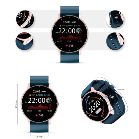 Gravity Smartwatch Damski Gravity GT1-4 Gravity Smartwatch Damski Gravity GT1-4