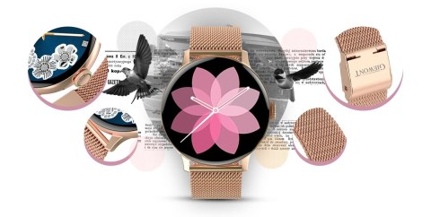 Giewont Smartwatch Giewont Supernova SmartCall GW330-1 Rose Gold Shine/Powder Pink Giewont Smartwatch Giewont Supernova SmartCall GW330-1 Rose Gold Shine/Powder Pink