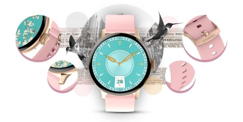 Giewont Smartwatch Giewont Supernova SmartCall GW330-1 Rose Gold Shine/Powder Pink Giewont Smartwatch Giewont Supernova SmartCall GW330-1 Rose Gold Shine/Powder Pink