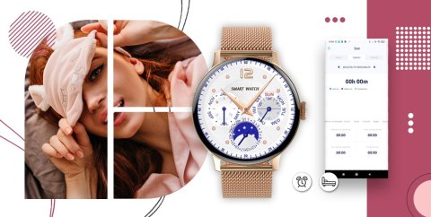 Giewont Smartwatch Giewont Supernova SmartCall GW330-1 Rose Gold Shine/Powder Pink Giewont Smartwatch Giewont Supernova SmartCall GW330-1 Rose Gold Shine/Powder Pink