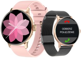 Giewont Smartwatch Giewont Supernova SmartCall GW330-4 Black Shine/Powder Pink