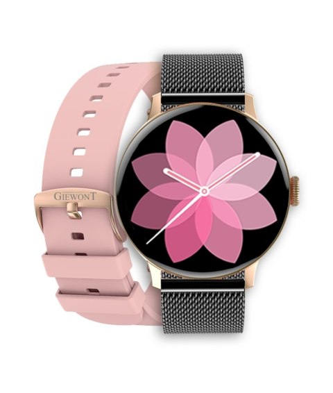 Giewont Smartwatch Giewont Supernova SmartCall GW330-4 Black Shine/Powder Pink Giewont Smartwatch Giewont Supernova SmartCall GW330-4 Black Shine/Powder Pink