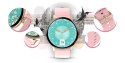 Giewont Smartwatch Giewont Supernova SmartCall GW330-4 Black Shine/Powder Pink