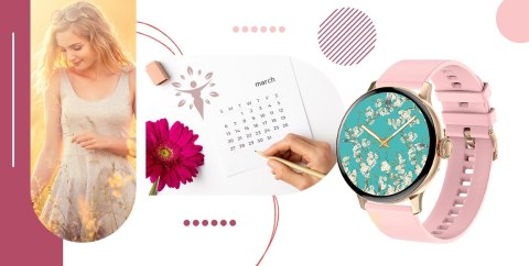 Giewont Smartwatch Giewont Supernova SmartCall GW330-4 Black Shine/Powder Pink Giewont Smartwatch Giewont Supernova SmartCall GW330-4 Black Shine/Powder Pink