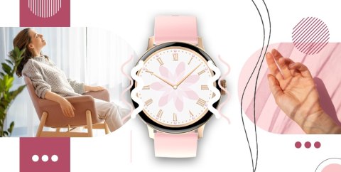 Giewont Smartwatch Giewont Supernova SmartCall GW330-4 Black Shine/Powder Pink Giewont Smartwatch Giewont Supernova SmartCall GW330-4 Black Shine/Powder Pink