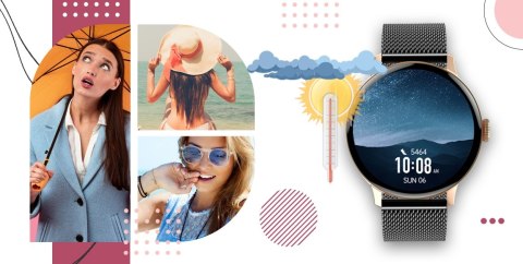 Giewont Smartwatch Giewont Supernova SmartCall GW330-4 Black Shine/Powder Pink Giewont Smartwatch Giewont Supernova SmartCall GW330-4 Black Shine/Powder Pink