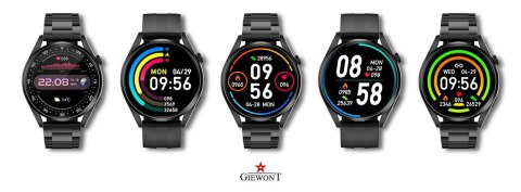 Giewont Smartwatch Giewont Vertex SmartCall GW450-1 Carbon/Carbon Silikon Giewont Smartwatch Giewont Vertex SmartCall GW450-1 Carbon/Carbon Silikon