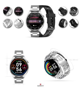 Giewont Smartwatch Giewont Vertex SmartCall GW450-4 Silver/Carbon Silikon