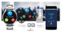 Giewont Smartwatch Giewont Vertex SmartCall GW450-5 Silver/Carbon Leather