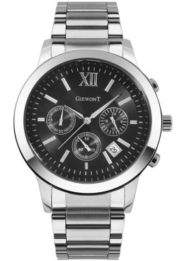 Giewont Zegarek Męski Giewont Apex Chrono GW6480-1 Chronograf Silver/Black