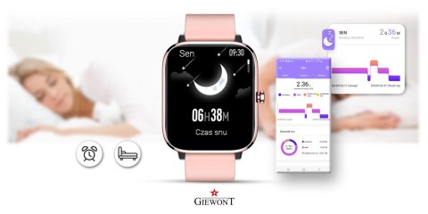 Giewont Smartwatch Giewont Dynamic SmartCall GW230-1 - Rose Gold/Powder Pink Giewont Smartwatch Giewont Dynamic SmartCall GW230-1 - Rose Gold/Powder Pink