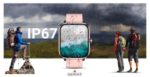 Giewont Smartwatch Giewont Dynamic SmartCall GW230-1 - Rose Gold/Powder Pink Giewont Smartwatch Giewont Dynamic SmartCall GW230-1 - Rose Gold/Powder Pink
