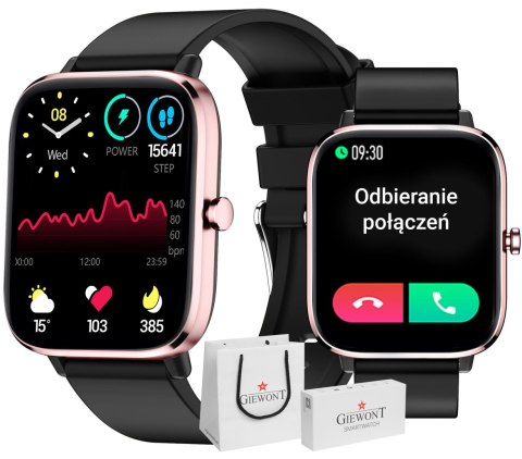 Giewont Smartwatch Giewont Dynamic SmartCall GW230-3 - Rose Gold/Black Effect Giewont Smartwatch Giewont Dynamic SmartCall GW230-3 - Rose Gold/Black Effect