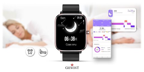 Giewont Smartwatch Giewont Dynamic SmartCall GW230-3 - Rose Gold/Black Effect Giewont Smartwatch Giewont Dynamic SmartCall GW230-3 - Rose Gold/Black Effect