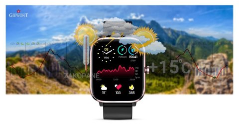 Giewont Smartwatch Giewont Dynamic SmartCall GW230-3 - Rose Gold/Black Effect Giewont Smartwatch Giewont Dynamic SmartCall GW230-3 - Rose Gold/Black Effect