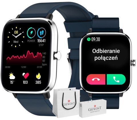 Giewont Smartwatch Giewont Dynamic SmartCall GW230-4 - Silver/Deep Ocean Giewont Smartwatch Giewont Dynamic SmartCall GW230-4 - Silver/Deep Ocean