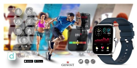 Giewont Smartwatch Giewont Dynamic SmartCall GW230-4 - Silver/Deep Ocean Giewont Smartwatch Giewont Dynamic SmartCall GW230-4 - Silver/Deep Ocean
