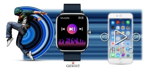 Giewont Smartwatch Giewont Dynamic SmartCall GW230-4 - Silver/Deep Ocean Giewont Smartwatch Giewont Dynamic SmartCall GW230-4 - Silver/Deep Ocean