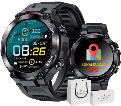 Giewont Smartwatch Giewont Pionier GPS GW460-1 - Carbon Giewont Smartwatch Giewont Pionier GPS GW460-1 - Carbon
