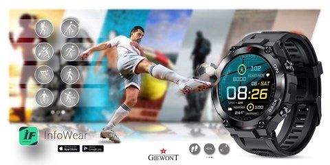 Giewont Smartwatch Giewont Pionier GPS GW460-1 - Carbon Giewont Smartwatch Giewont Pionier GPS GW460-1 - Carbon