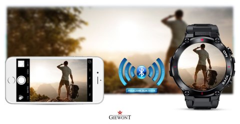 Giewont Smartwatch Giewont Pionier GPS GW460-1 - Carbon Giewont Smartwatch Giewont Pionier GPS GW460-1 - Carbon