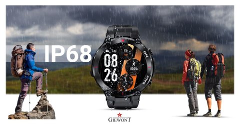 Giewont Smartwatch Giewont Pionier GPS GW460-1 - Carbon Giewont Smartwatch Giewont Pionier GPS GW460-1 - Carbon