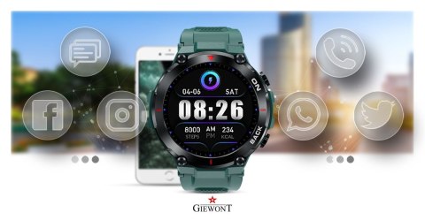 Giewont Smartwatch Giewont Pionier GPS GW460-2 - Sea Green Giewont Smartwatch Giewont Pionier GPS GW460-2 - Sea Green