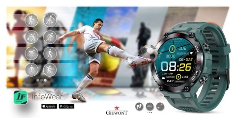 Giewont Smartwatch Giewont Pionier GPS GW460-2 - Sea Green Giewont Smartwatch Giewont Pionier GPS GW460-2 - Sea Green