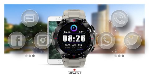 Giewont Smartwatch Giewont Pionier GPS GW460-3 - Light Stone Giewont Smartwatch Giewont Pionier GPS GW460-3 - Light Stone