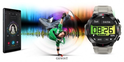 Giewont Smartwatch Giewont Pionier GPS GW460-3 - Light Stone Giewont Smartwatch Giewont Pionier GPS GW460-3 - Light Stone