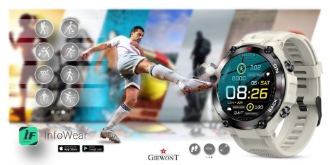 Giewont Smartwatch Giewont Pionier GPS GW460-3 - Light Stone Giewont Smartwatch Giewont Pionier GPS GW460-3 - Light Stone