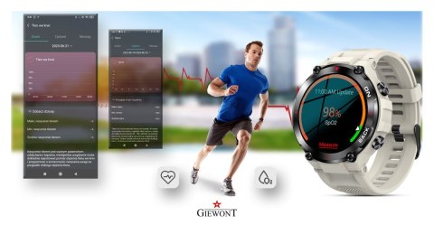 Giewont Smartwatch Giewont Pionier GPS GW460-3 - Light Stone Giewont Smartwatch Giewont Pionier GPS GW460-3 - Light Stone